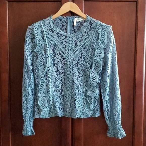 Available by Angela Fashion Lace Blouse - Picture 1 of 6